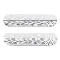 Protections de bouclier thermique de cheveux personnalisées 100 pièces avec échelle monotrou clair Fusion colle protecteur outils d'extension de cheveux pour cheveux
