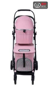 Carrito para perros barato, cochecito ligero plegable para mascotas, cochecito doble para mascotas - Product Image 3