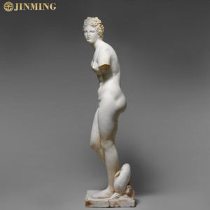 Natürliche antike weibliche Statue, schöne weiße westliche Marmor nackte weibliche Skulptur, Garten dekorative Kunst weibliche Statue - Product Image 3