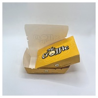 Boîte d'emballage personnalisée jetable en kraft blanc 700 ml pour repas à emporter, salades, fruits, poulet frit, avec fenêtre rectangulaire en PVC