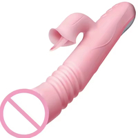 Automatischer Heiz-G-Punkt-Klitoris-Stimulator mit Klopf- und Vibrationsfunktion für Frauen – Sexspielzeug für Erwachsene mit Vibrationsmassage und Teasing-Stick