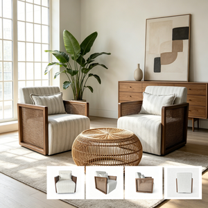 Modern Luxury Living Room Furniture Swivel Accent <b>Chair</b> with Solid Wood for Living Room Bedroom Apartment Hotel - Product Image 1