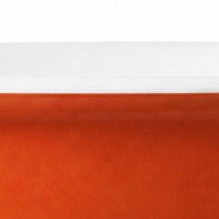 Bol mélangeur en mélamine bicolore orange brûlé, empilable et écologique, 17 cm, pour cuisine extérieure, pique-nique, usage domestique