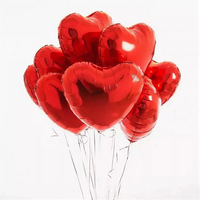 Ballons en forme de cœur de 18 pouces pour mariage, pour la saint-valentin, je vous aime, en feuille d'aluminium, à hélium, décoration de mariage