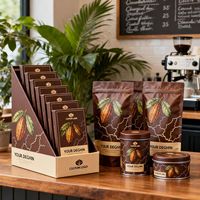 Caja de Exhibición PDQ de Cartón Impresa Personalizada con Bolsa, Empaque Minorista para Barras de Chocolate, Dulces, Proteínas y Energéticas