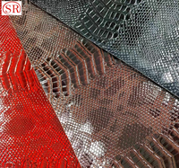 Tissu en cuir synthétique PU vegan gaufré personnalisable effet crocodile pour sacs à main et sacs