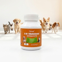 Pevet - Échantillon à 0,99 $ - Friandises multifonctionnelles 8-en-1 pour animaux de compagnie - Complément alimentaire pour la santé de la peau et des articulations - Marque privée pour chiens