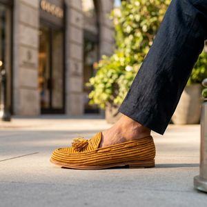 Mocasín de rafia marroquí hecho a mano de alta calidad - Product Image 2