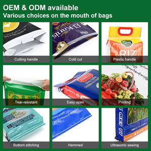 Diseño personalizado vacío 25kg <span class=keywords><strong>50kg</strong></span> 60kg 100kg plástico PP tejido bolsa polipropileno saco Bopp laminado arroz bolsa de embalaje para la venta - Product Image 5