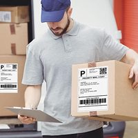 Etiquetas de Envío de 8.5x5.5 Pulgadas, Compatibles con Impresoras Láser e Inyección de Tinta, 200 Etiquetas Autoadhesivas para Correo