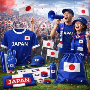 Artículos de moda para el apoyo de los fans, sets de regalo para fans, sudadera con capucha, gorro de punto, bolsa con cordón, vaso térmico, pin esmaltado, invierno - Product Image 1