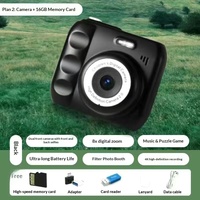 Appareil photo numérique HD double objectif pour enfants, mignon, avec fonction autoportrait, filtre vidéo et machine à cartes à clapet pour prendre et télécharger des photos