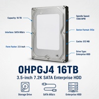 Disco Duro Interno Nuevo de 16 TB, 6G, 7.2K, 3.5 Pulgadas, MG08ACA16TEY, HDD SATA, R740, T640, T440, HPGJ4, 0HPGJ4