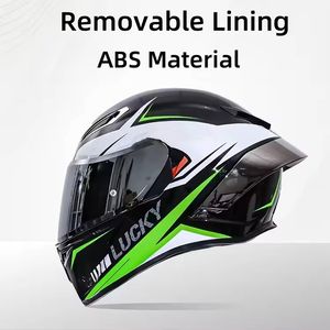 Casco da Moto OEM ODM con Logo Personalizzato Standard DOT Materiale ABS Doppia Visiera Integrale con Fodera Rimovibile e Lavabile - Product Image 2