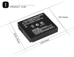CGR CGA-S005 S005E DMW-BCC12 FUJ NP-70 1400mAh DB60 <span class=keywords><strong>Batterie</strong></span> pour <span class=keywords><strong>Lumix</strong></span> DMC-FS1 FS2 FX3 FX8 FX9 FX10 FX12 FX50 Batteries - Product Image 6