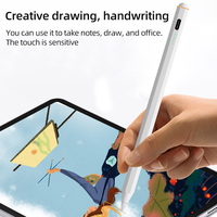 Stylet capacitif actif pour tablette avec rejet de la paume, 4 LED, attraction magnétique, détection d'inclinaison, autonomie de 8 à 10 heures