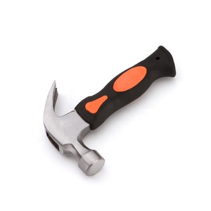 No.62009 8OZ piccolo martello da carpentiere tozzo per la riparazione fai da te casa campeggio per uso domestico <span class=keywords><strong>maniglia</strong></span> in gomma morbida per uso domestico - Product Image 4