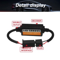 Decodificador de Errores para Luces Antiniebla de Coche, Cancelador de Advertencias H1 H3 H4 H7 H8 H11 H13 9004 9005 9006 9007, Decodificador de Balasto Canbus para Faros LED
