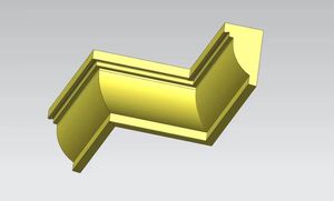Molde de plástico de cornisa de alero de hormigón con forma escalonada para decoración de borde de techo de casa de Villa - Product Image 5