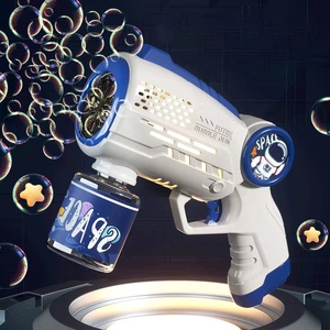 Pistolas de burbujas juguetes para niños luz Led astronauta máquina de burbujas espaciales automática máquina de pistola de burbujas espaciales - Product Image 6