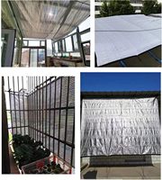 Filet d'ombrage en aluminium robuste réfléchissant pour serre, toile d'ombrage pour l'agriculture, la pépinière de fleurs et le refroidissement des plantes