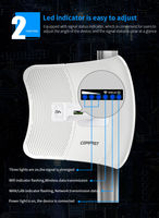 Repetidor de Señal WiFi COMFAST CPE 2*26dBi, Extensor de Rango, Router IP65 CF-E319A, Puente Inalámbrico 5G para Exteriores, 900Mbps