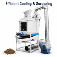 Ligne de production de granulés d'aliments pour animaux avec système automatique de pesage, de mélange, de granulation et d'emballage