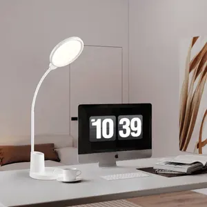 Lâmpada de mesa LED para presentes de negócios com logotipo personalizado leitura por toque com proteção para os olhos e escurecimento