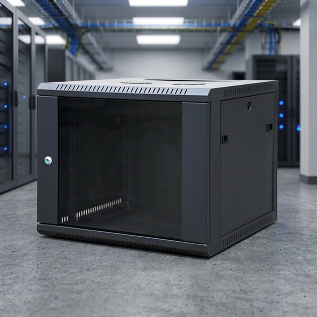 Wall-Mounted 6U Internet Network Cabinet Custom Size 19-Inch Steel Server Rack Enclosure Data Center 4U 9U 15U Options Available