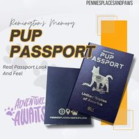 Carnet de passeport pour animaux de compagnie et album de présentation en papier gaufré personnalisé selon votre design - Carnets vierges