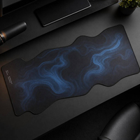 Alfombrilla de Ratón y Teclado Ideskmat OEM de Alta Densidad, Forma Personalizada de Nube, 30x85cm, para Decoración de Escritorio
