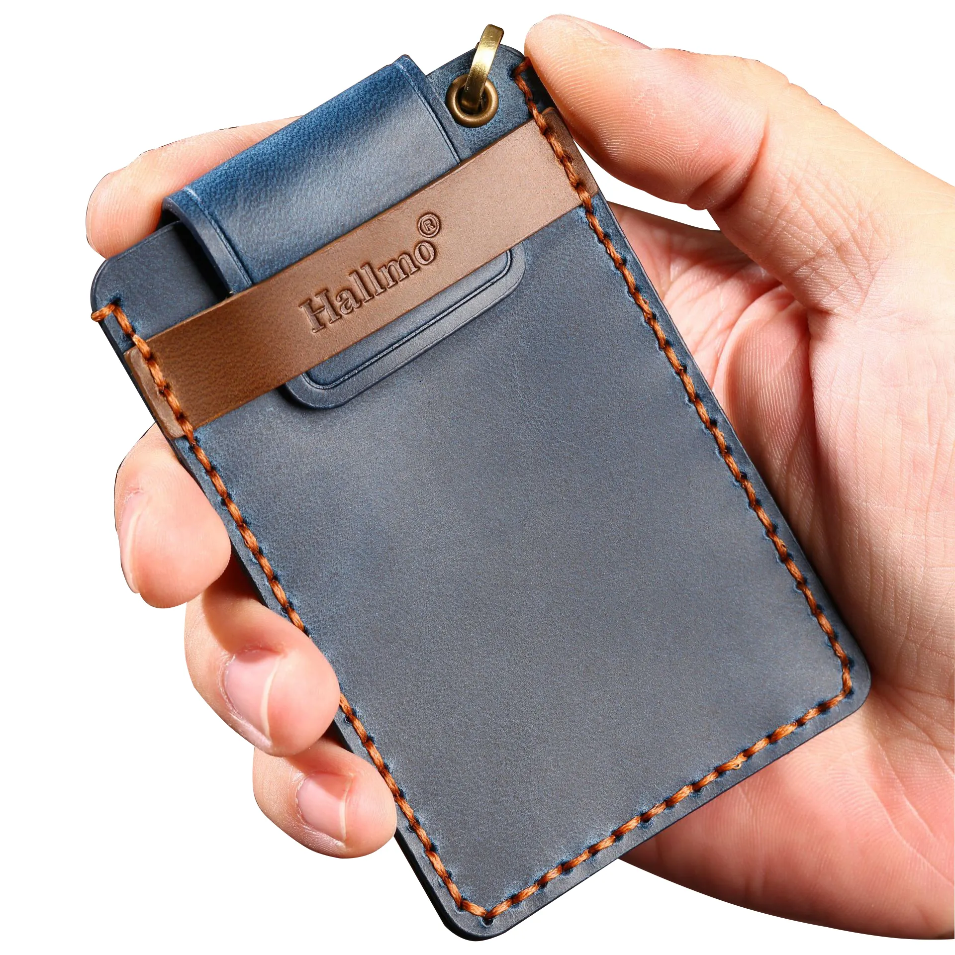 High Quality Car Key Protective Cover Card Sleeve Clip Holder Leather Key Case For Tesla Model 3/Y