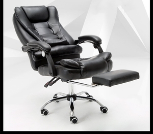 Chaise de bureau BOSS exécutive minimaliste à dossier haut à bas prix avec design ergonomique en mousse PU réglable et roues - Product Image 3