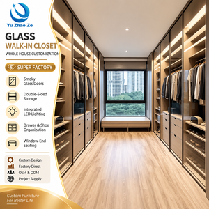 Design Moderno e Lussuoso di Cabine <span class=keywords><strong>Armadio</strong></span> su Misura con Sistema di Stoccaggio Integrato per Interni di Hotel - Product Image 1