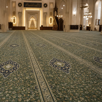 Tapis de prière musulman islamique de luxe, artistique et spirituel, en polyester, personnalisé, pour mosquée, usage commercial intérieur, Ramadan, vente en gros B2B