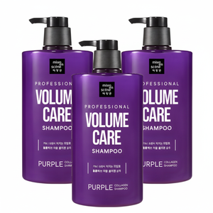 Offre Spéciale Mise-en-scène 1L Shampooing Liquide au Collagène Violet 3 Pack Soin Volumisant pour Cheveux Fins - Product Image 1