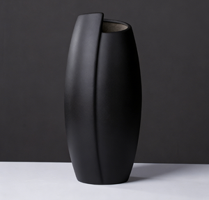 Nordic Creative Black Ceramic Vase With <b>Retro</b> Minimalist Style Hydroponic Function for Living Room Dried Fresh Flower Display - Product Image 5