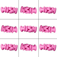 Balle anti-stress en mousse PU personnalisée rose avec mots de vœux, jouet souple et moelleux pour enfants de 5 à 7 ans, unisexe XUYI O789