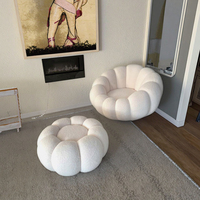 Canapé moderne de vente au détail, confortable, pour la chambre à coucher, meubles de maison, canapé pivotant en velours blanc doux