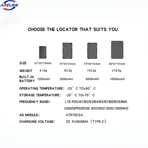 Mini traceur de voiture universel 4G LBS 9V-90V Large plage de tension Rechargeable Anti-vol Alerte en temps réel Géorepérage Avertissement de survitesse - Product Image 3