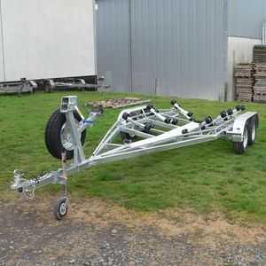 Remolque de barco de la nueva llegada Remolque de barco de doble eje de 19 pies Remolque de barco inflable galvanizado para la venta - Product Image 3