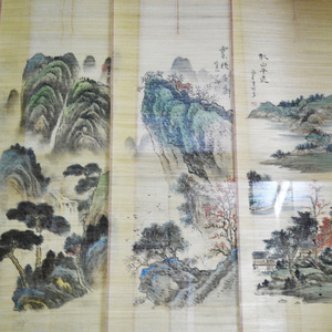 Bamboo Silk Painting Handmade Artwork ZLH 005 Home Decor Collectible Gift - Product Image 4