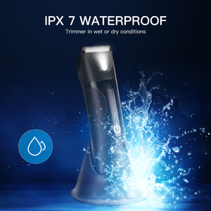 Pritech, recortadora inalámbrica impermeable para hombres, recortadora profesional de vello púbico para la ingle para hombres, eléctrica, logotipo personalizado - Product Image 5