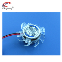 Ventilateur de refroidissement Transparent sans brosse DC 40mm 4010 lame en plastique à faible bruit sans cadre 5VDC/12VDC/24VDC Restaurants personnalisation OEM