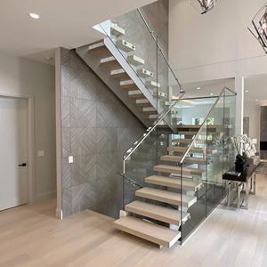 Escaleras rectas de <span class=keywords><strong>madera</strong></span> para interiores de Villa moderna <span class=keywords><strong>Escalera</strong></span> de <span class=keywords><strong>madera</strong></span> <span class=keywords><strong>suspendida</strong></span> - Product Image 5