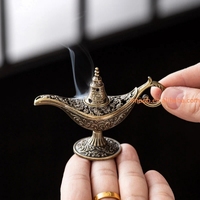Prix usine brûleur d'encens 9cm petite lampe arabe forme encens centés encensoir Antique porte-poudre maison décor cadeau