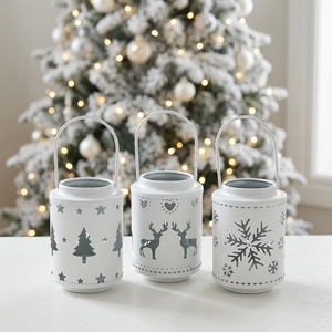 Wholesale Handmade Durable <b>Christmas</b> Style Metal Votive Candle Holders for Home Tabletop and Hanging Decorations - Product Image 2