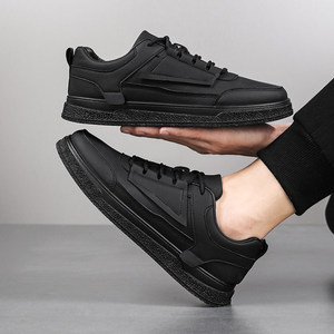 Zapatillas de Hombre Nuevas 2026, Sólidas, de Verano, Impermeables, con Cordones, Casuales, Blancas, Combinables con Todo, a la Moda, para Trabajo - Product Image 6