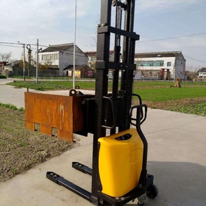 Chariot élévateur semi-électrique durable pour la manutention des matériaux, équipement de manutention, chariot élévateur manuel à chargement automatique - Product Image 1