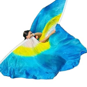 Drapeaux de louange prophétique, voiles en soie et rubans pour la danse de louange et le culte, pour femmes et jeunes <span class=keywords><strong>filles</strong></span>, tenues de performance pour le ministère - Product Image 3